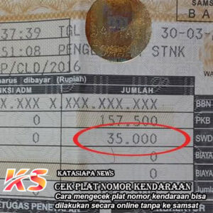 Cek Plat Nomor Kendaraan Online Tanpa Repot ke Samsat