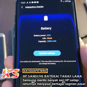 10 HP Samsung dengan Baterai Paling Tahan Lama