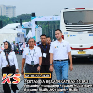 Pertamina Berangkatkan 86 Bus di Mudik Asyik Bersama BUMN